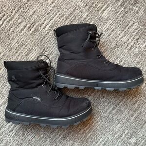 Kamik Black and Gray Kids Snow Boots